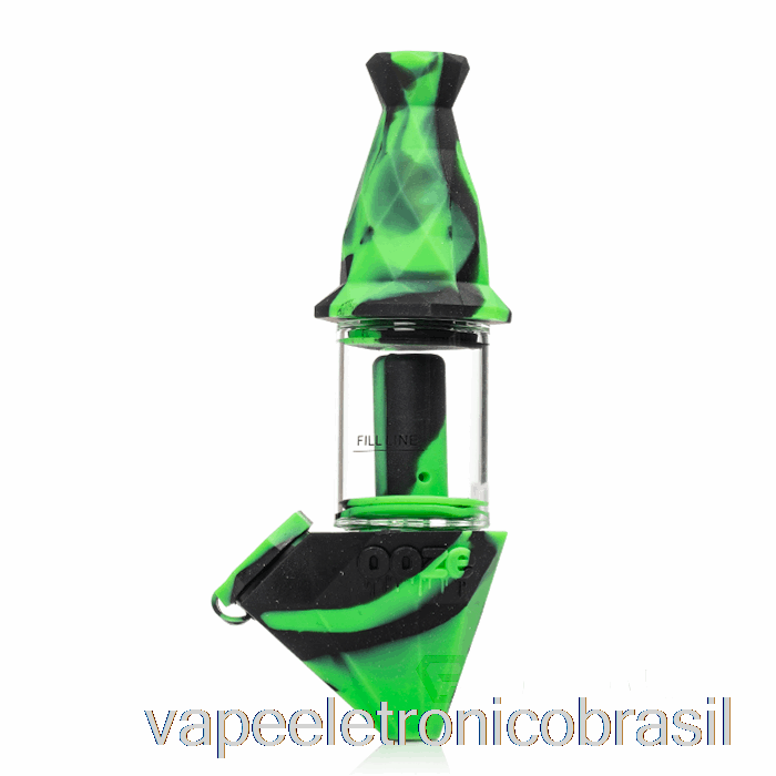 Vape Eletrônico Ooze Bectar Silicone Bubbler Camaleão (preto/verde)